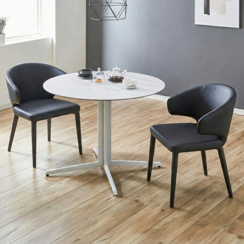 カフェテーブル 3点セット ダイニングテーブル 高級セラミック 丸 カフェテーブル 3点セット ダイニングテーブル 高級セラミック 丸