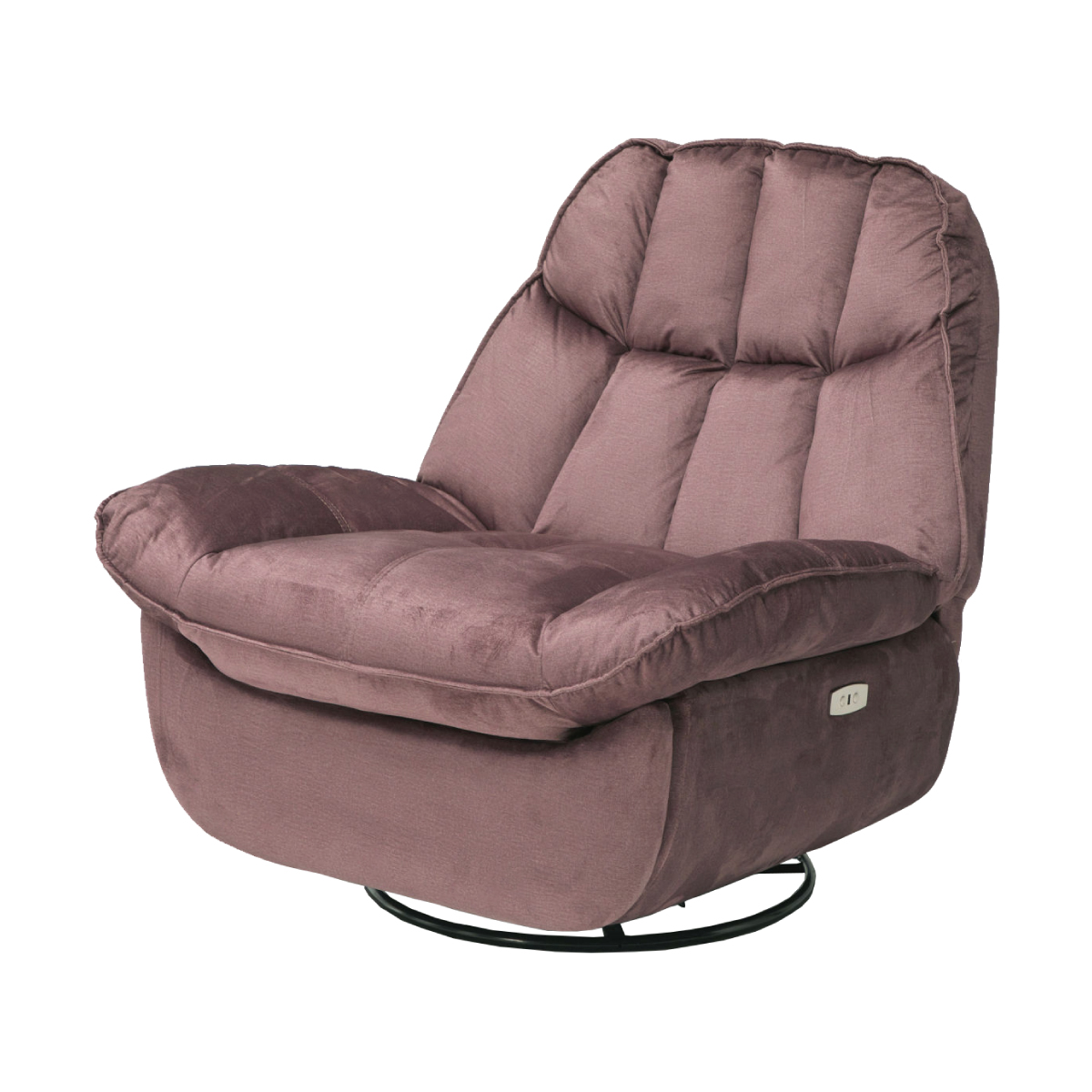 ジ462】1P 電動ソファー ロッキング機能付き!! (ma)