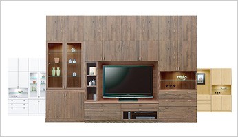 大川こもれび家具 - 壁面収納型テレビボード｜Yahoo!ショッピング