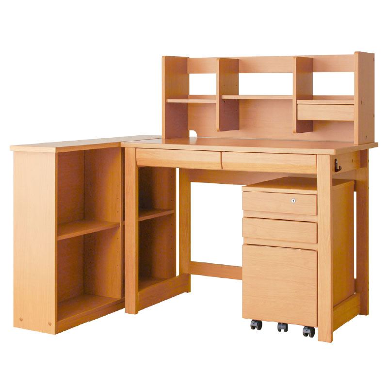 KAGUWORLD 学習机 学習デスク 天然木 無垢材 木製 勉強 学習 デスク 机