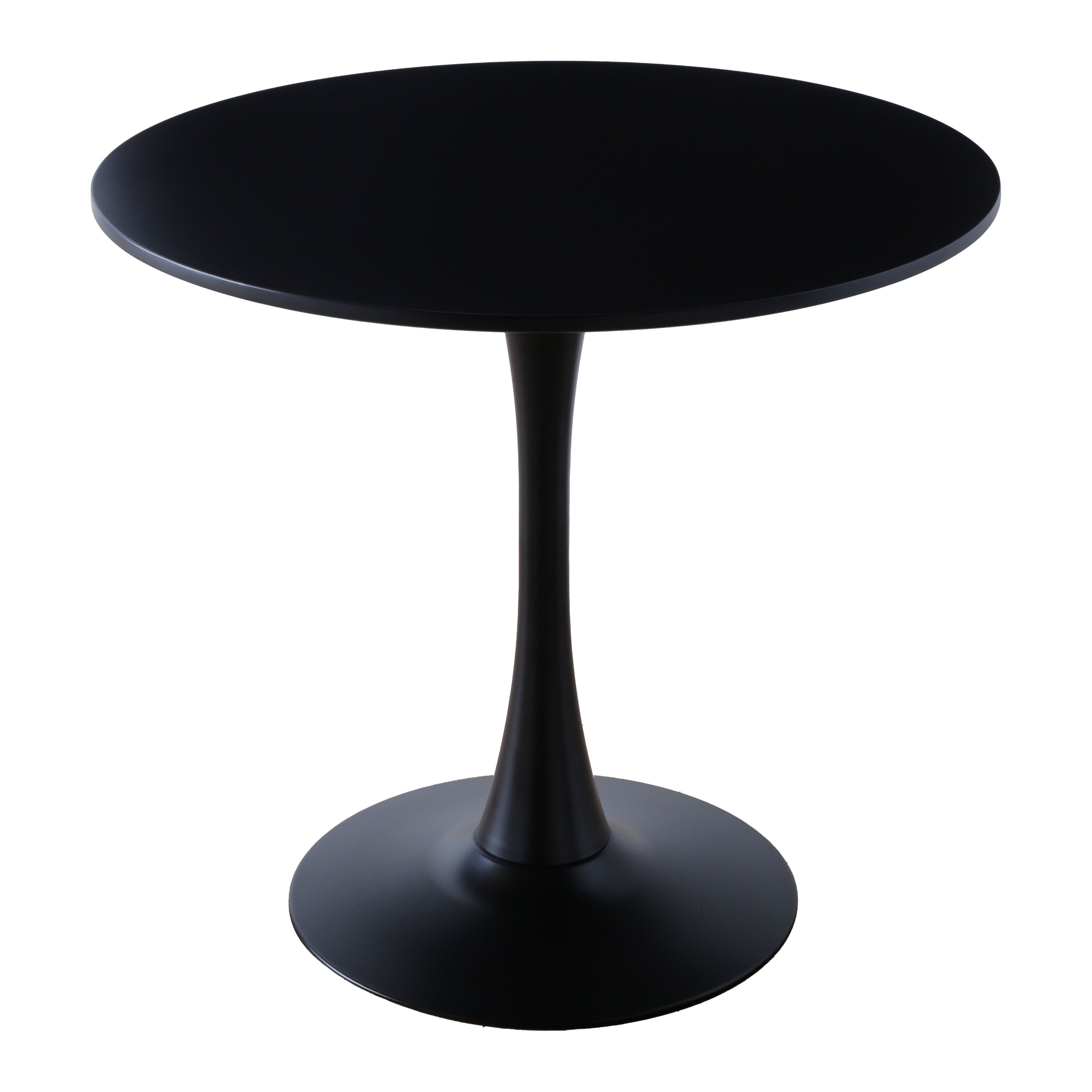 韓国家具 ラウンドテーブル コーヒーテーブル 60cm ブラック KAGUWORLD カフェテーブル 円形 80cm 単品 ダイニングテーブル