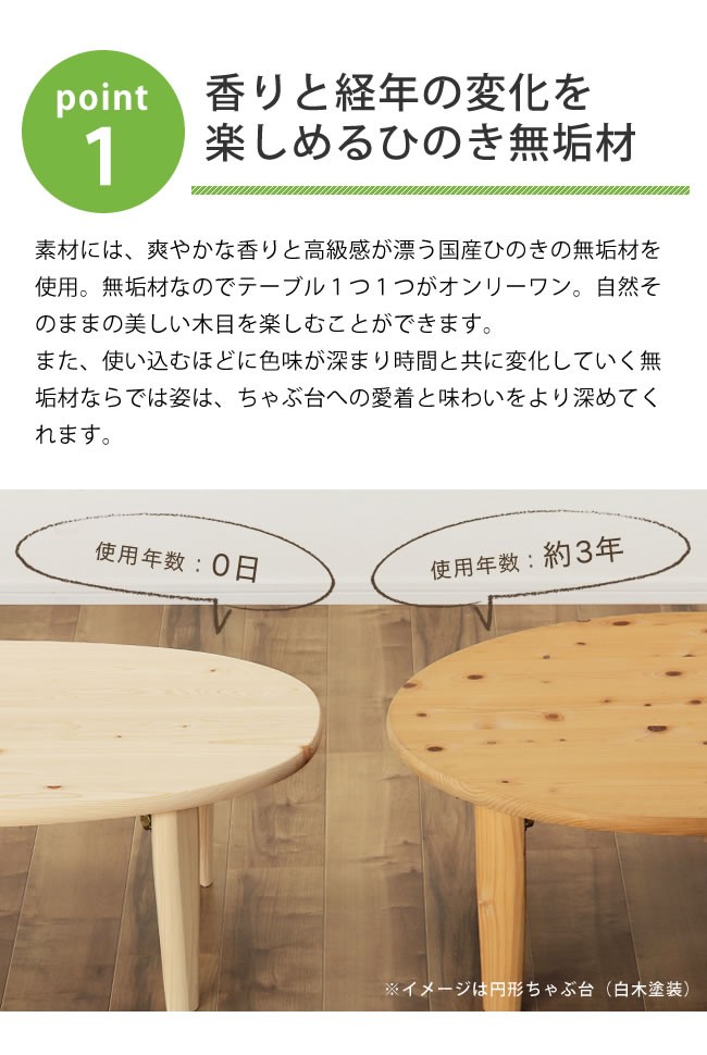 兵庫県直接引取】日本製ちゃぶ台120cm 座卓・ちゃぶ台