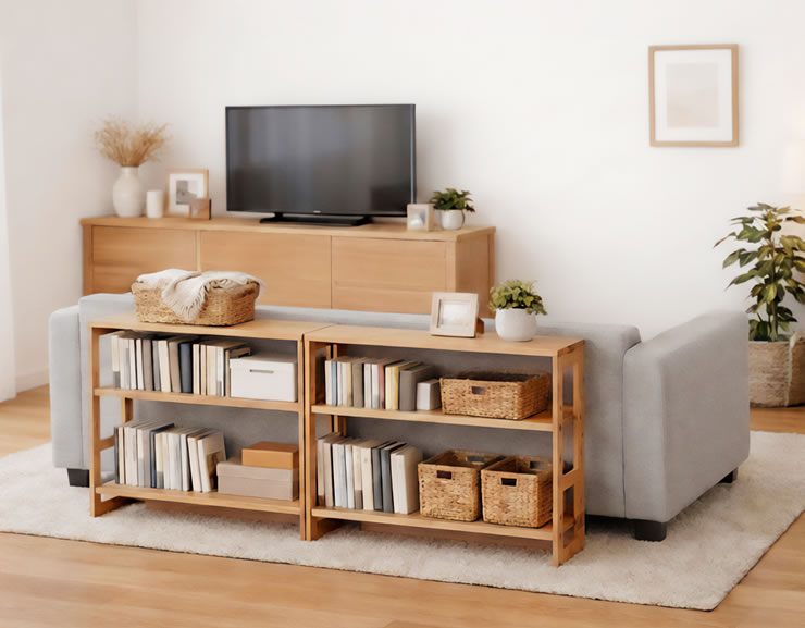 リビングで使えるシェルフ