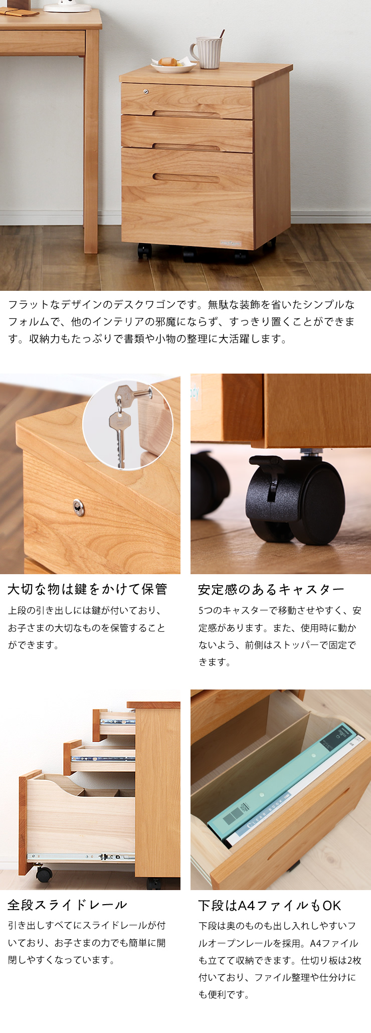 レトロ木製の学習机 ナチュラル 大きな引き出し付き 送料込 今月末まで出品します 482799-img.jpg