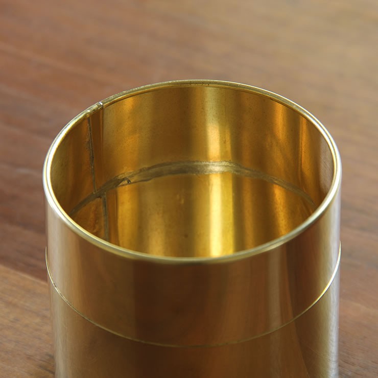 SyuRo SyuRo（シュロ） 真鍮丸缶 小（1個） : 家具の里 - 通販