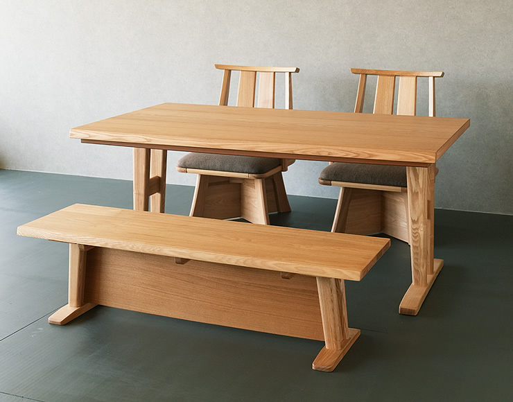 ダイニングこたつ・こたつ布団 8点セット （ハイタイプこたつ 長方形