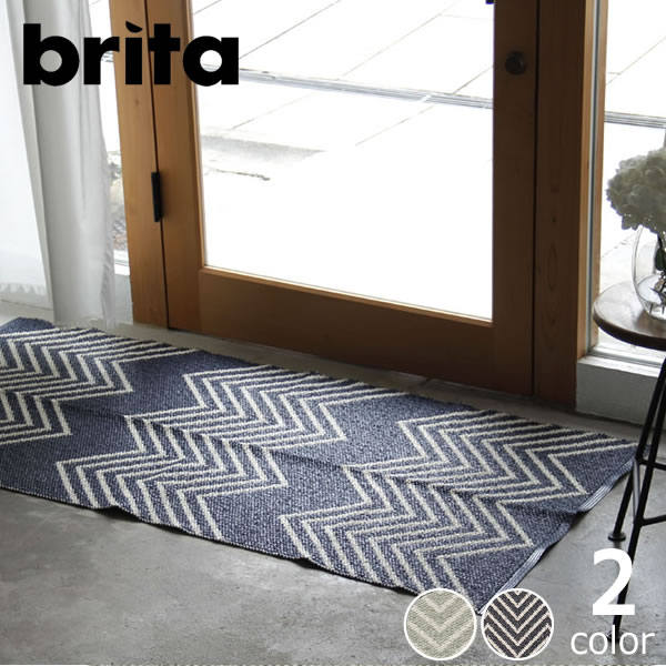 ブリタ スウェーデン_イン＆アウトドアラグ_プラスチックフォイル_70×150 Mini
