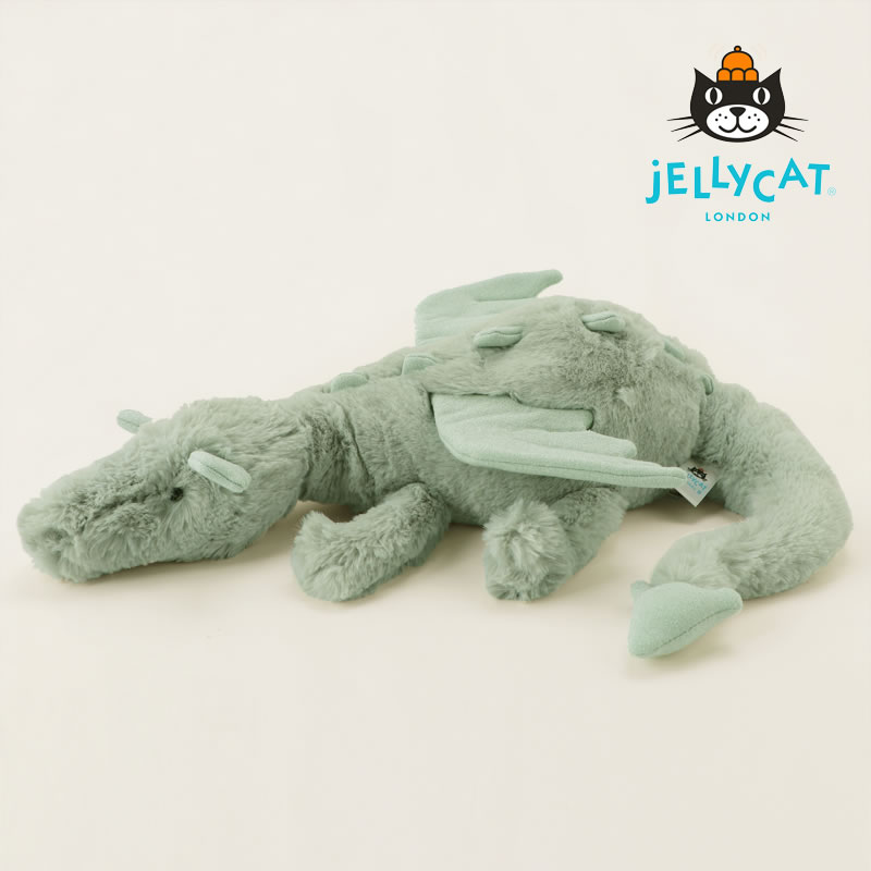 JELLYCAT（ジェリーキャット） Sage Dragon Medium （セージ 