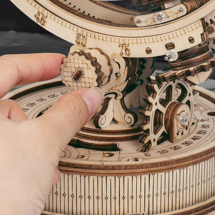 ROKR 動く3Dウッドパズル アースランプの台座拡大図