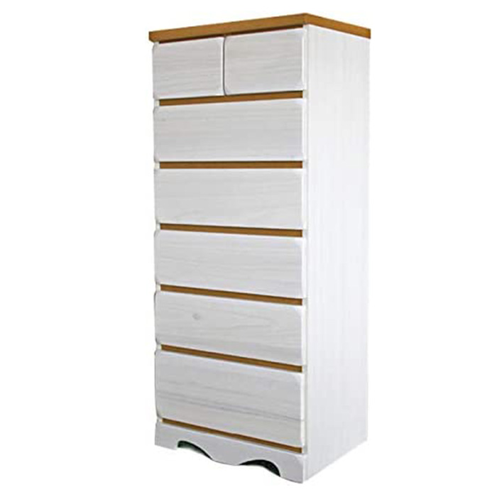 タンス たんす チェスト 木製 ハイチェスト 衣類収納 完成品 幅60cm 6