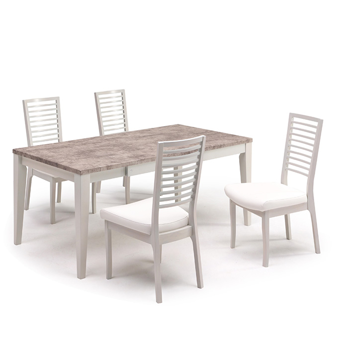 ダイニングテーブルセット 5点セット 伸長式テーブル 幅130cm 150cm 160cm 180cm ダイニングセット ダイニング 食卓 モダン シンプル