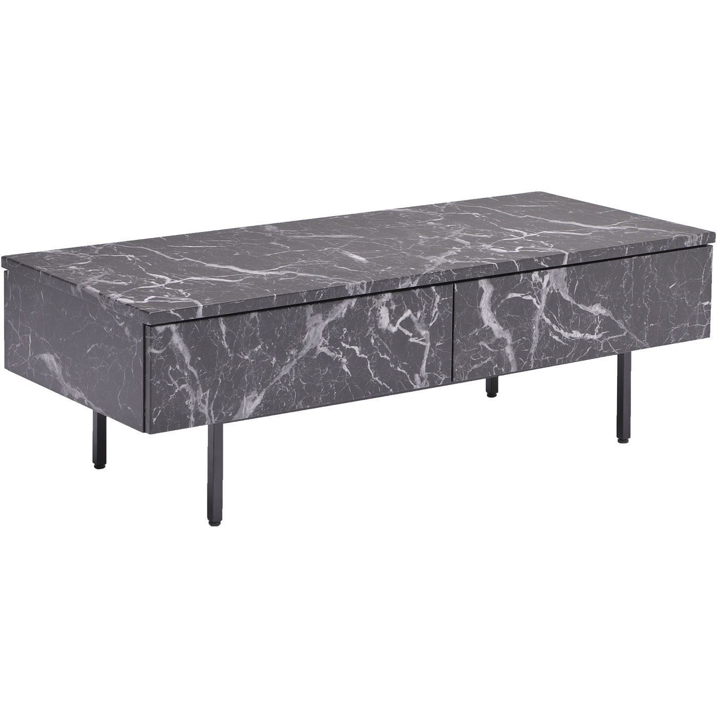 テーブル センターテーブル ローテーブル 幅120cm 木製 大理石調柄