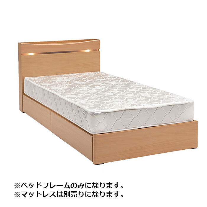 ベッド ベッドフレーム シングル シングルベッド ベット 引き出し付き 木製 すのこ 通気性 北欧 新生活｜kagu123｜02