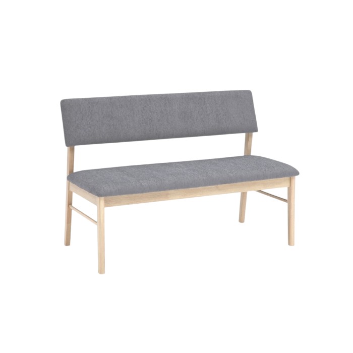 ダイニングベンチ 背もたれ ベンチ 背もたれ付き 椅子 ファブリック