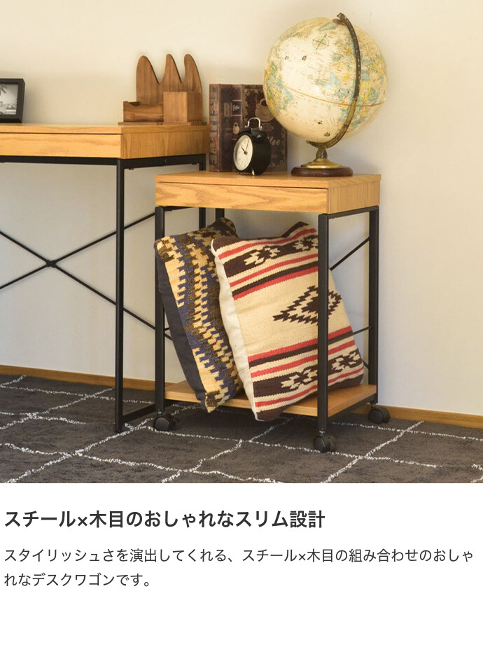 デスクワゴン サイドチェスト ナイトテーブル 収納ラック 収納 サイド