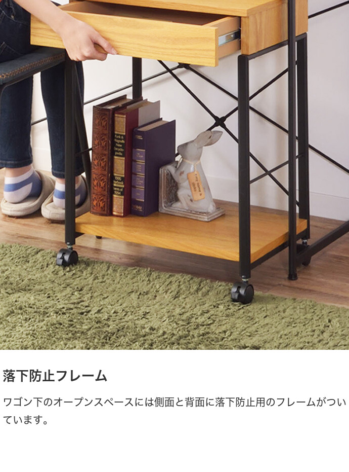 デスクワゴン サイドチェスト ナイトテーブル 収納ラック 収納 サイド