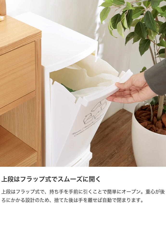 ゴミ箱 ごみ箱 ダストボックス 20L 10L リットル 2段 分別 縦型 スリム