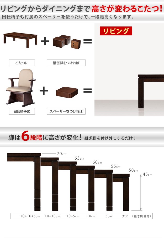 Skutto koro 105×80 ハイタイプこたつ布団セット こたつ 炬燵 布団付き