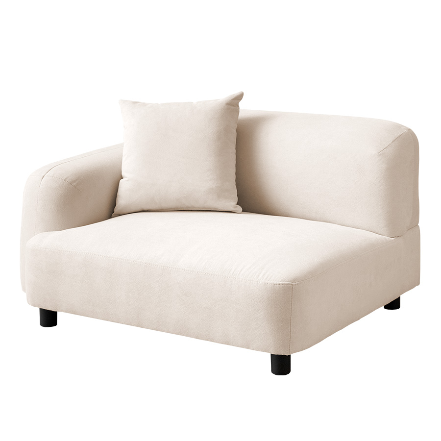 ソファ 1人掛け コーナー フロア ロー ファブリック 低め 1P 一人用 肘