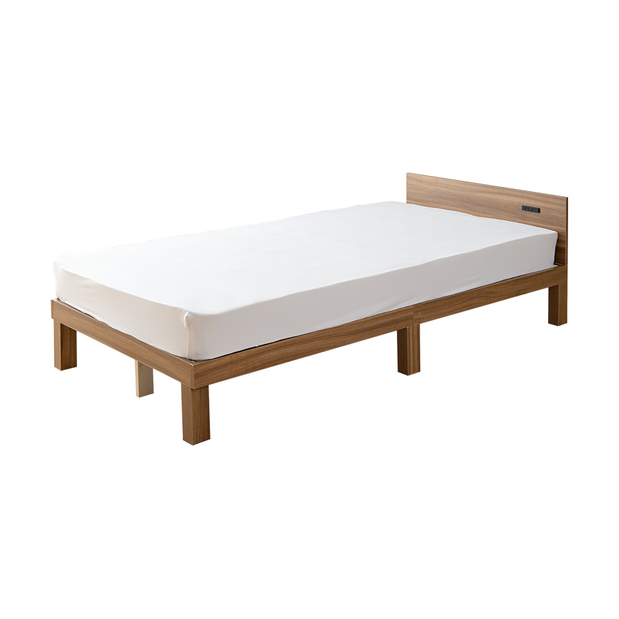 高密度ポケットコイルマットレス付 】ベッド シングルベッド すのこ