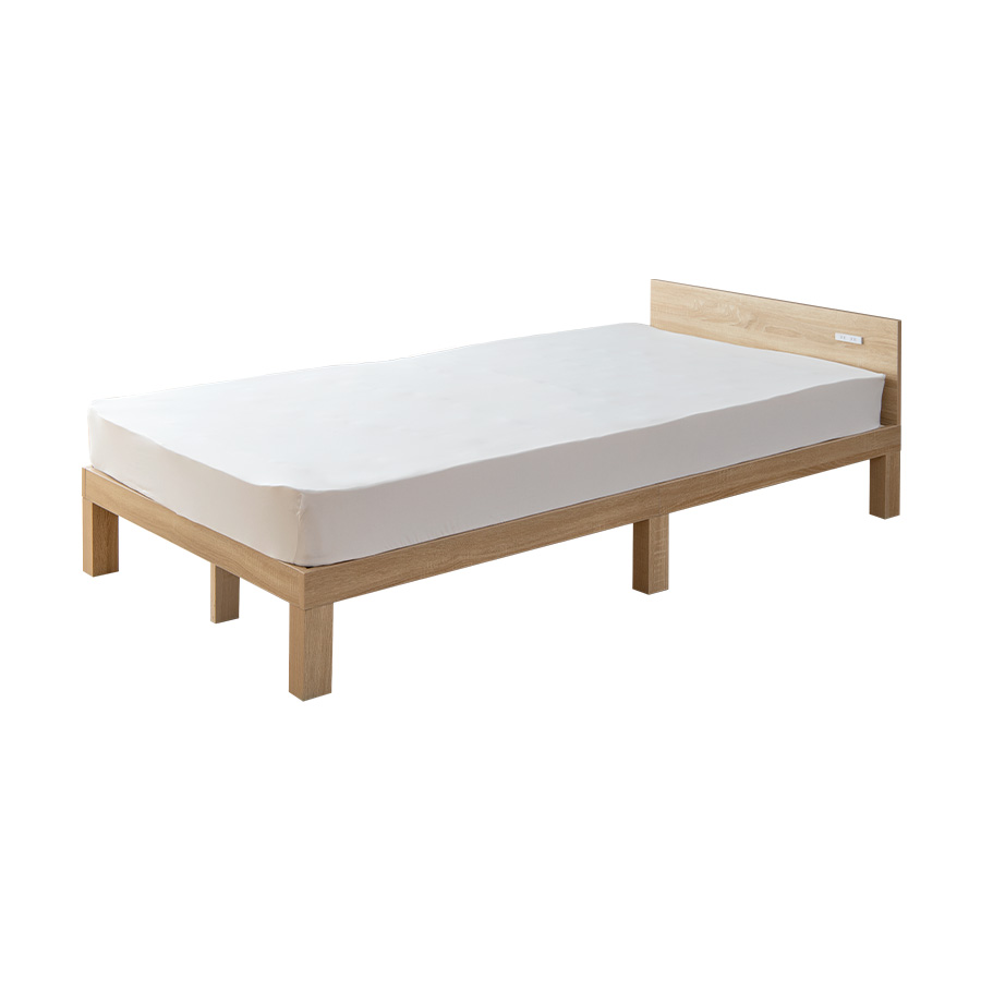 高密度ポケットコイルマットレス付 】ベッド シングルベッド すのこ