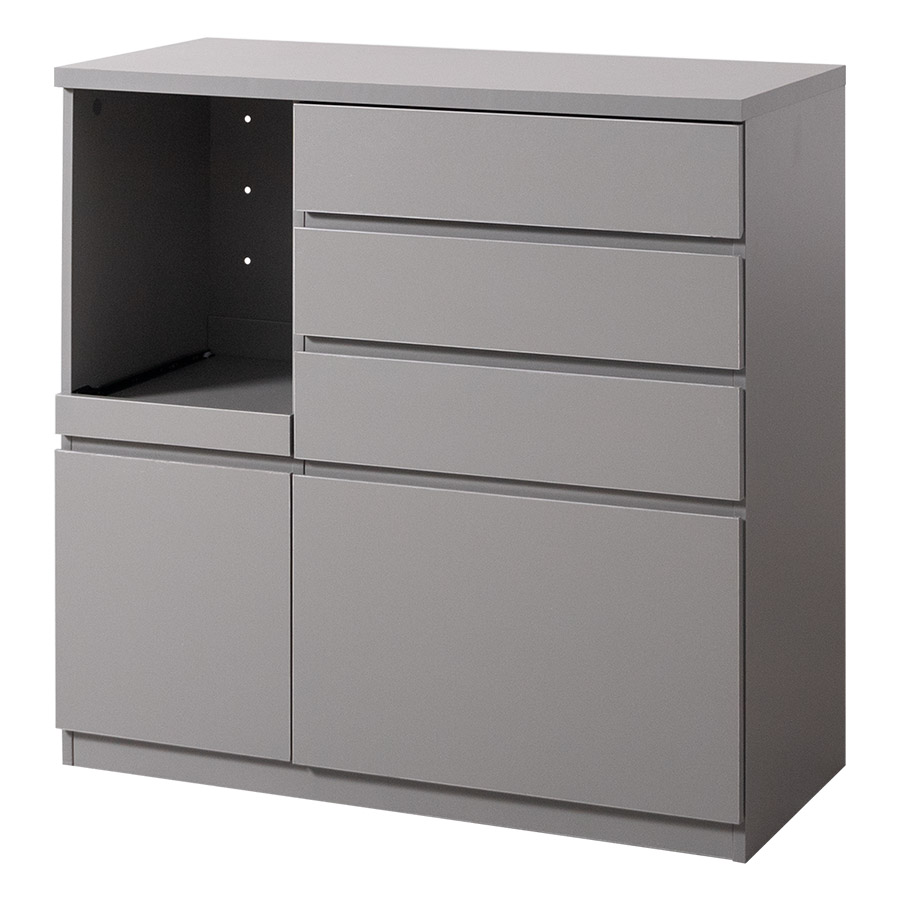 レンジ台 ラック キッチンボード カップボード 食器棚 収納 扉