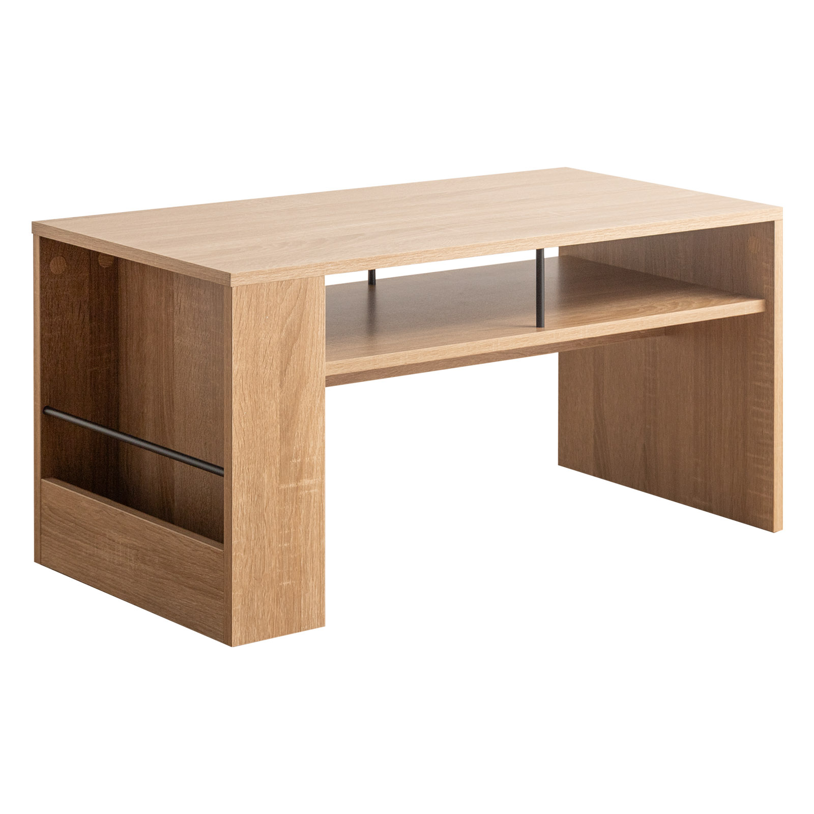 センターテーブル・マガジンラック・横幅110cm ニトリ（NITORI） 幅105cm マガジンラックつきセンターテーブル