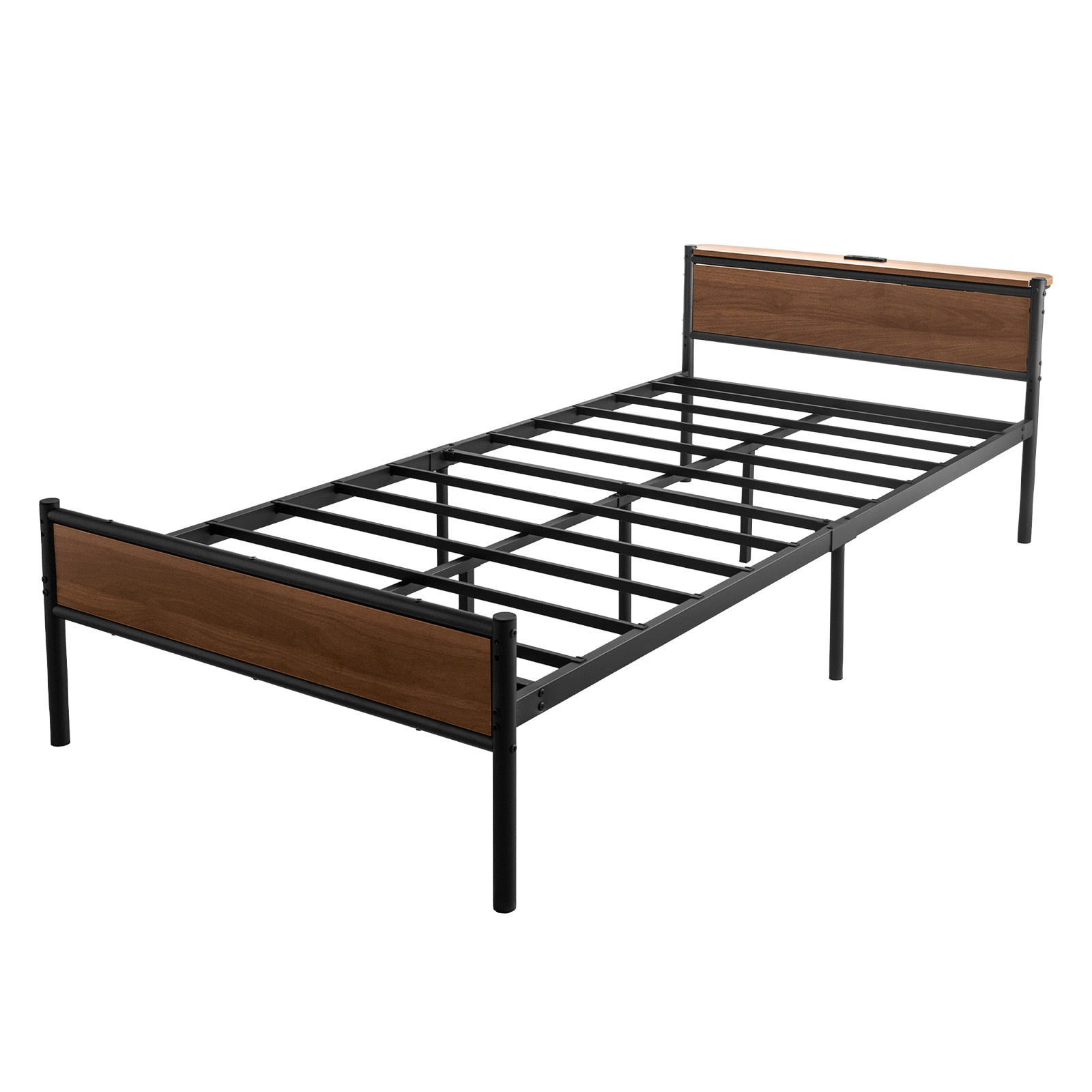 超高密度ポケットコイルマットレス付 】シングルベッド パイプ