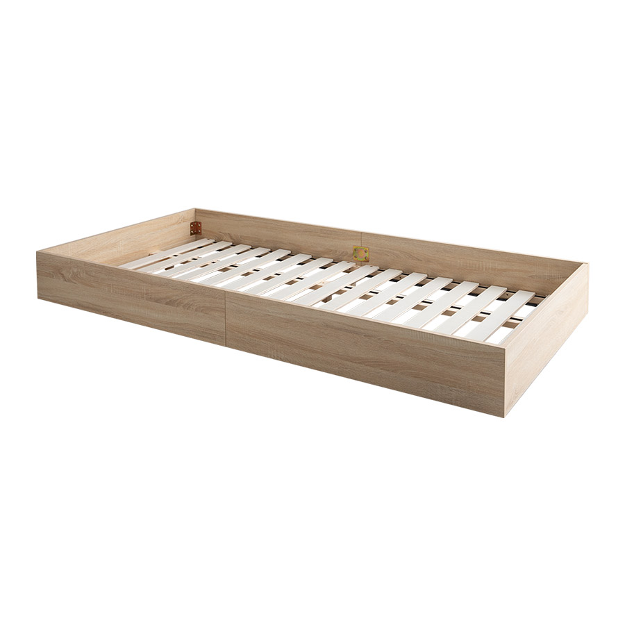 ボンネルコイルマットレス付き 】シングルベッド ベッドフレーム