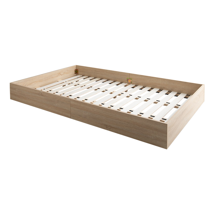 ボンネルコイルマットレス付き 】セミダブルベッド ベッドフレーム