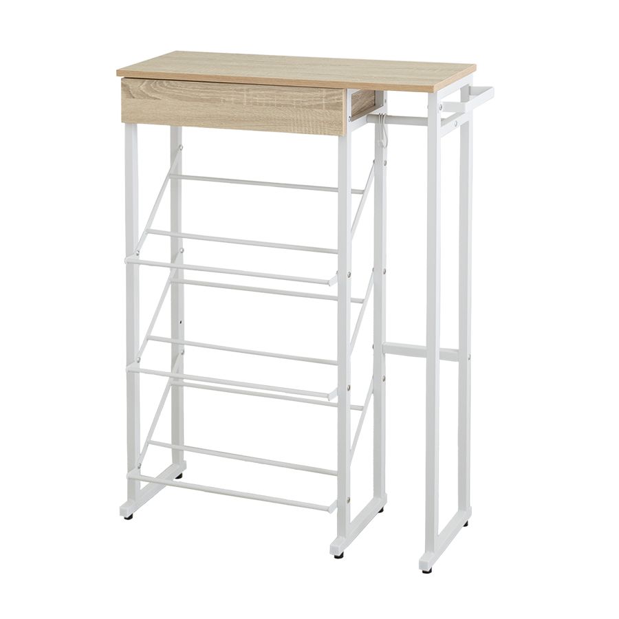 シューズラック 玄関収納 玄関家具 3段 最大6足 靴箱 下駄箱 スリム