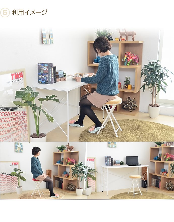 アンティーク感ある　イス　小さめ 椅子スツール チェア 折りたたみ コンパクト幅30×奥行30×高さ49cm