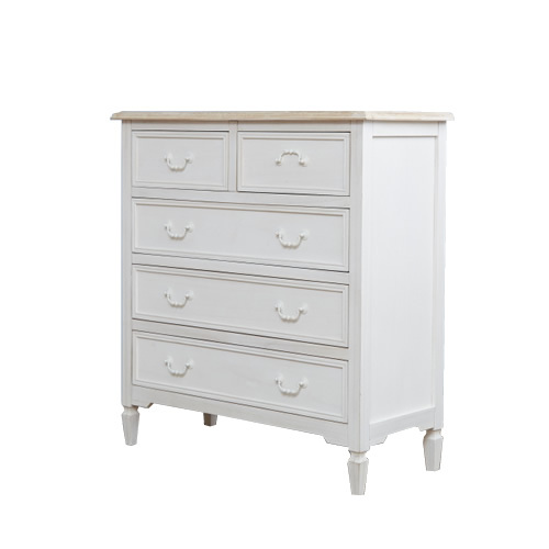 木製 3段 チェスト シャビーシック 木製チェスト 3段 幅900×奥行580×高さ720mm キャスター付きチェスト