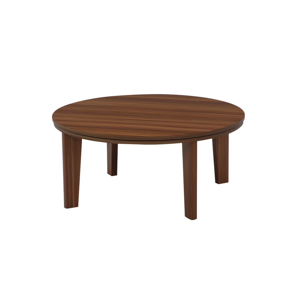 シンプル　温風ファンヒーター こたつテーブルＢＲ８０ Reino こたつテーブル 単品 リバーシブル こたつ テーブル 幅80 円形