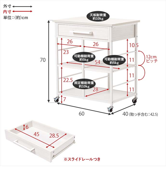 キッチンワゴン 食器収納 キッチン収納 食器棚 ワゴン 人気