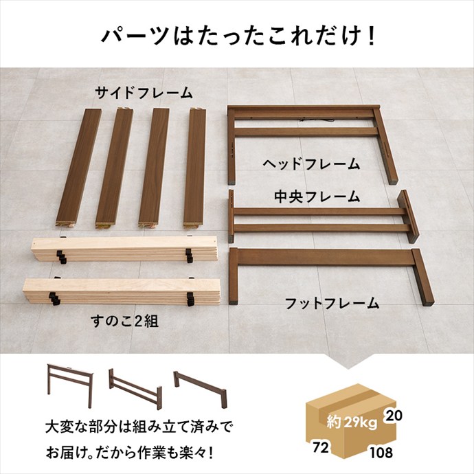 ベッド シングルベッド すのこベッド ベッドフレーム コンセント付き