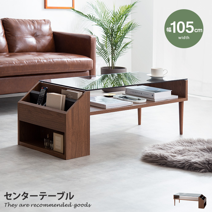 WISE WISE ガラストップ センターテーブル モダン ディスプレイ 収納 テーブル 机 リビング センター ローテーブル 収納付き ガラステーブル