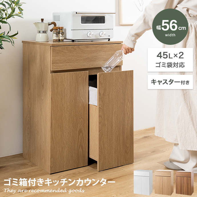 ゴミ箱 分別 45リットル 45L ダストボックス キッチンカウンター