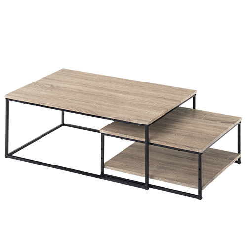 テーブル ネストテーブル 棚付き ソファテーブル 木製 収納テーブル