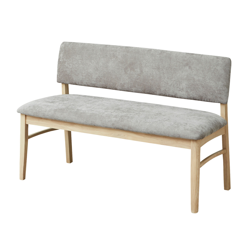 サンコウ ダイニングベンチ 背もたれ付き 幅115 2人用 2人掛け 長椅子