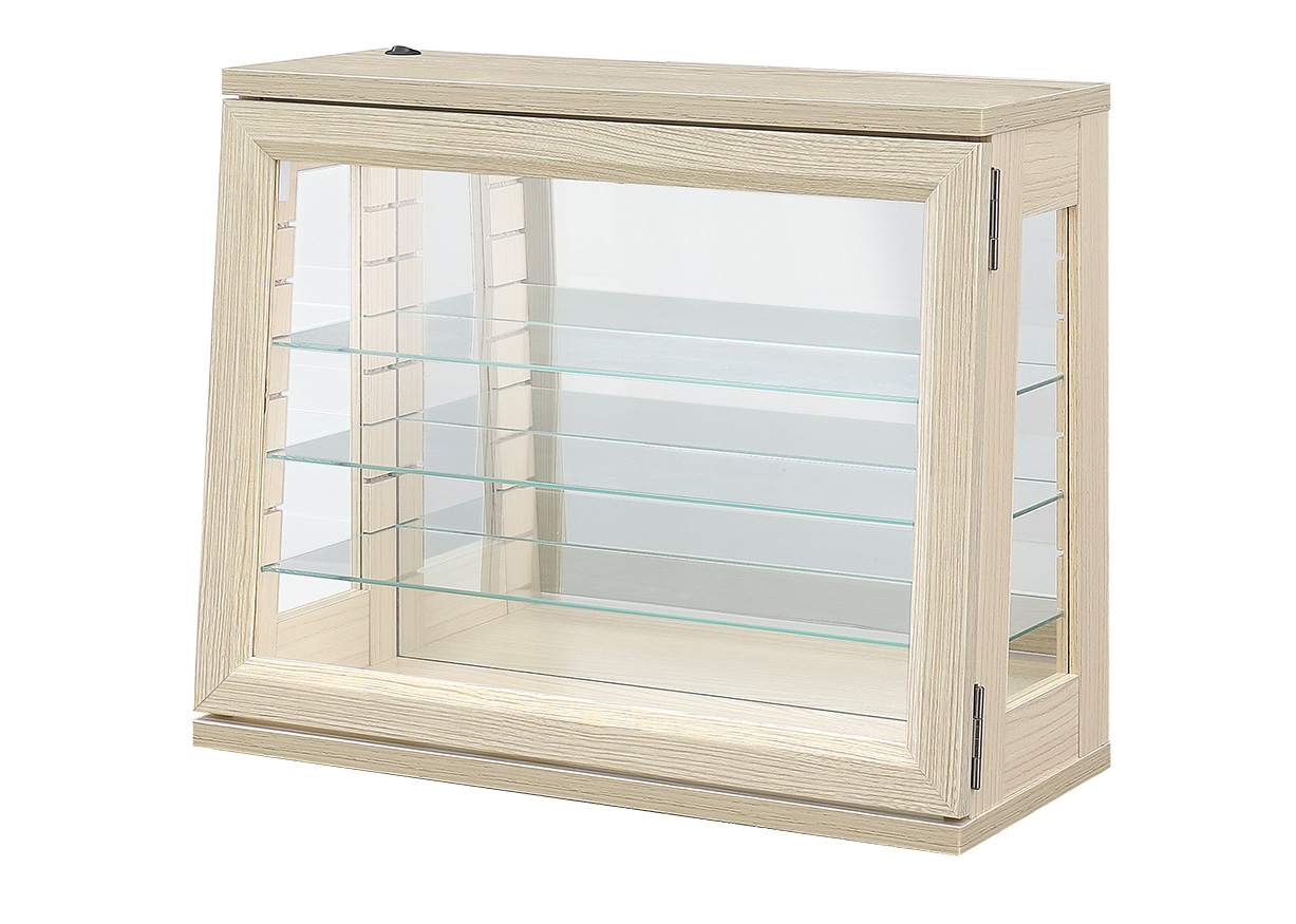 サンコウ コレクションボード 卓上 ガラス 幅50cm 完成品 背面ミラー