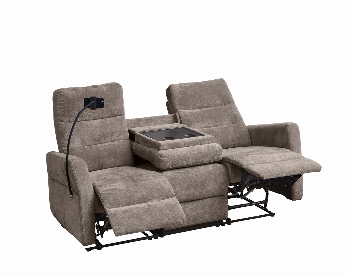 サンコウ 組立設置 電動リクライニングソファー 3人掛け スマホ