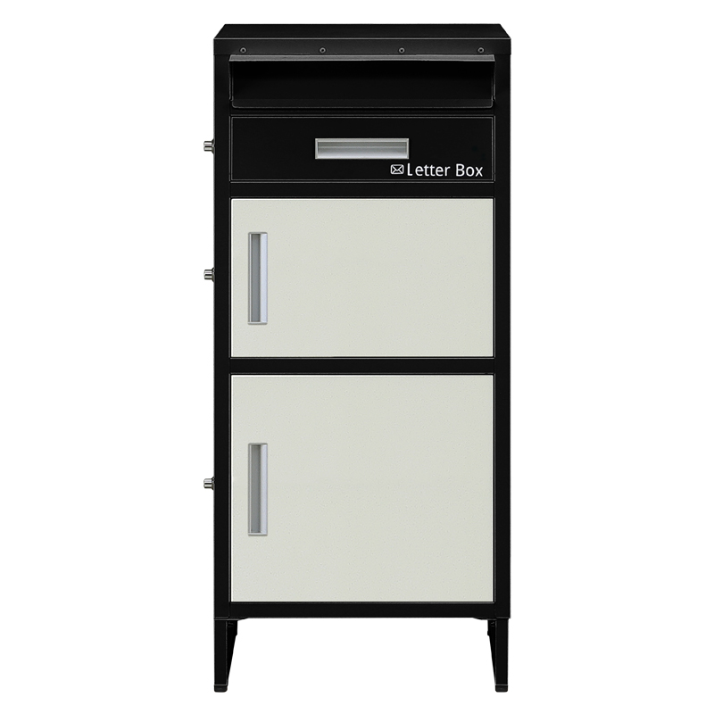 ポスト一体型宅配ボックス 宅配BOX 2段 ポスト付き宅配ロッカー
