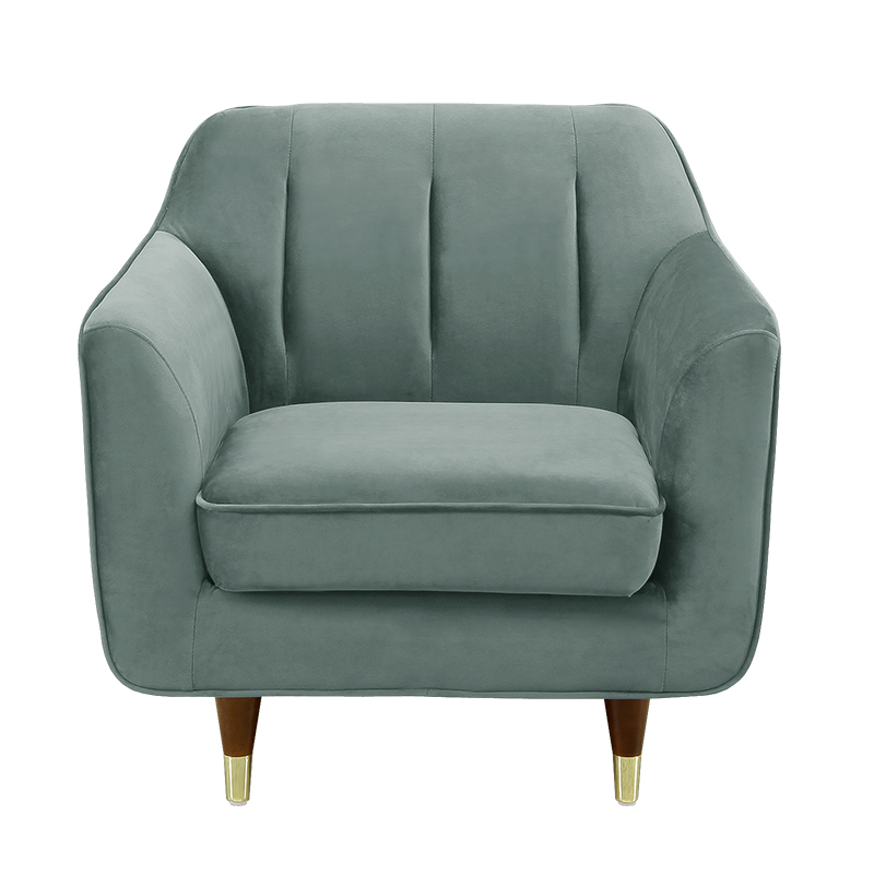 サンコウ ソファー 一人掛け ベロア 脚取り外し ローソファー 1人用 1