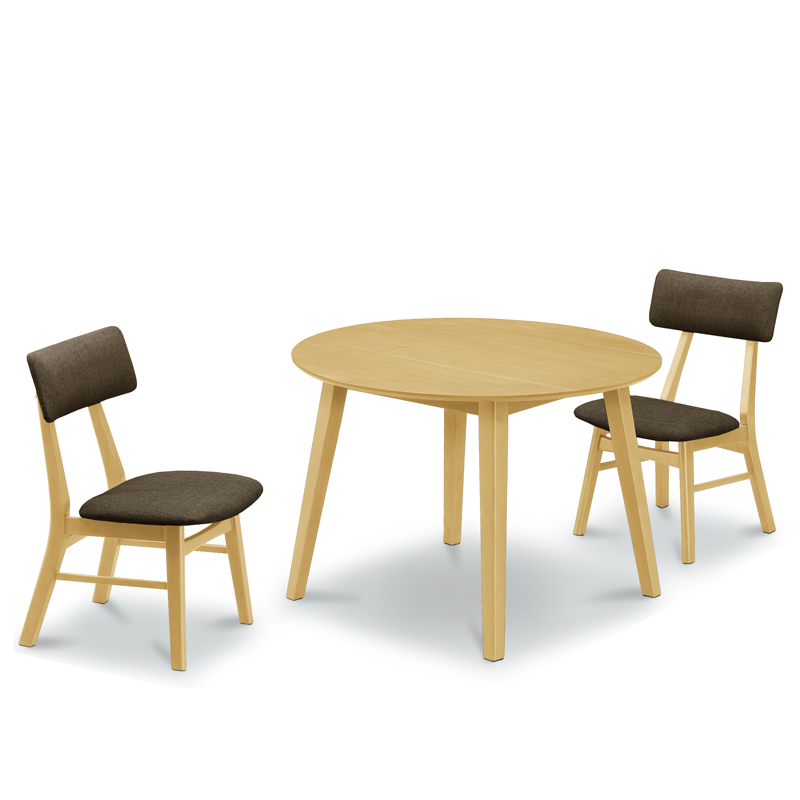 サンコウ 丸テーブルダイニング3点セット 幅100cm 円形 3点 丸テーブル