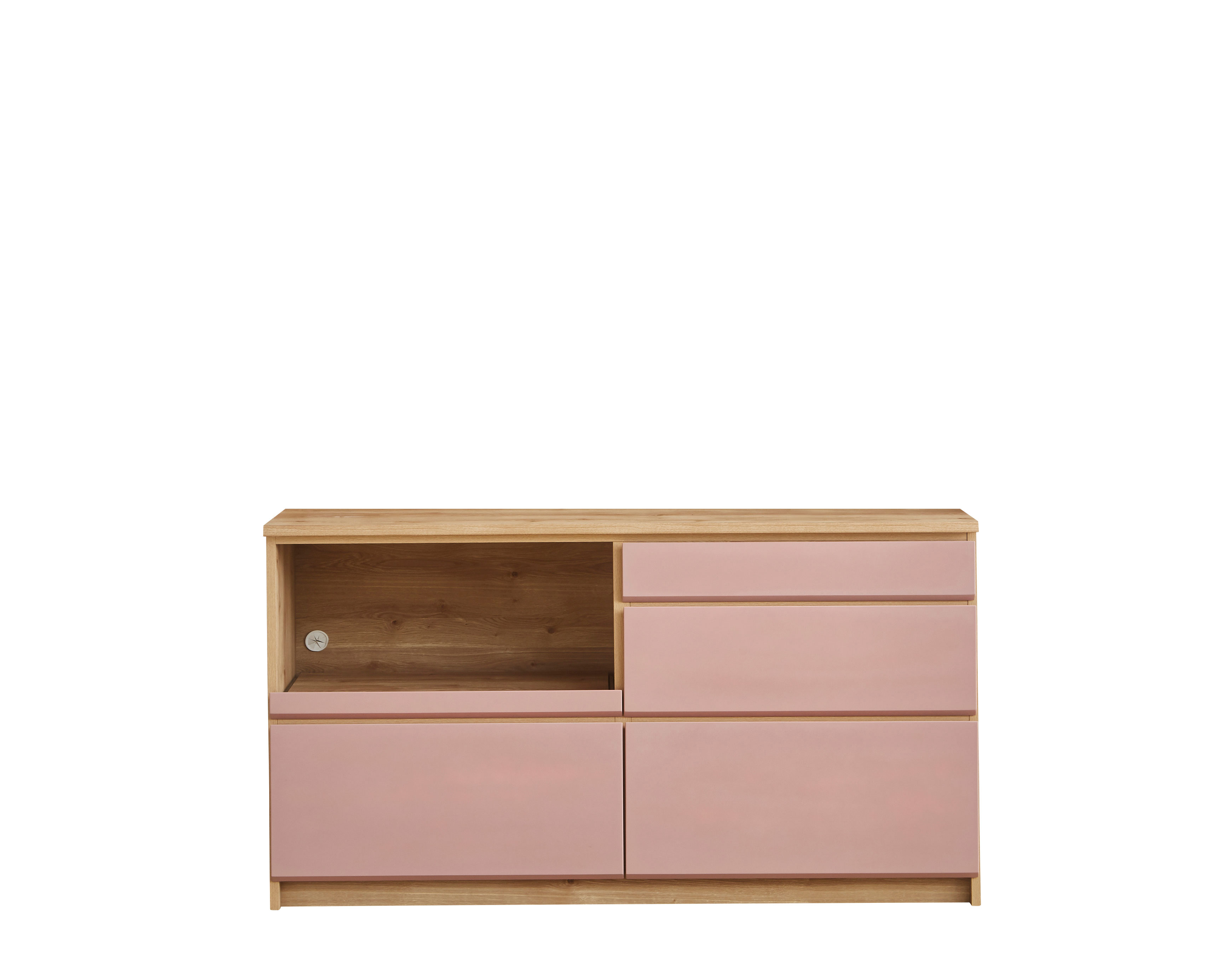 KAGUCOCO 食器棚 ロータイプ 完成品 かわいい キッチンカウンター