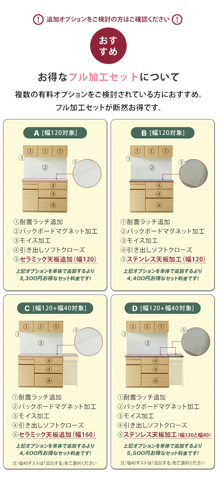 KAGUCOCO 食器棚 キッチン 収納 レンジ台 キッチンボード 完成品 幅
