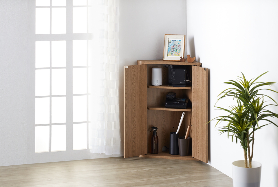 トライアングルストレージ コーナー収納 サニタリー収納 トイレタリー