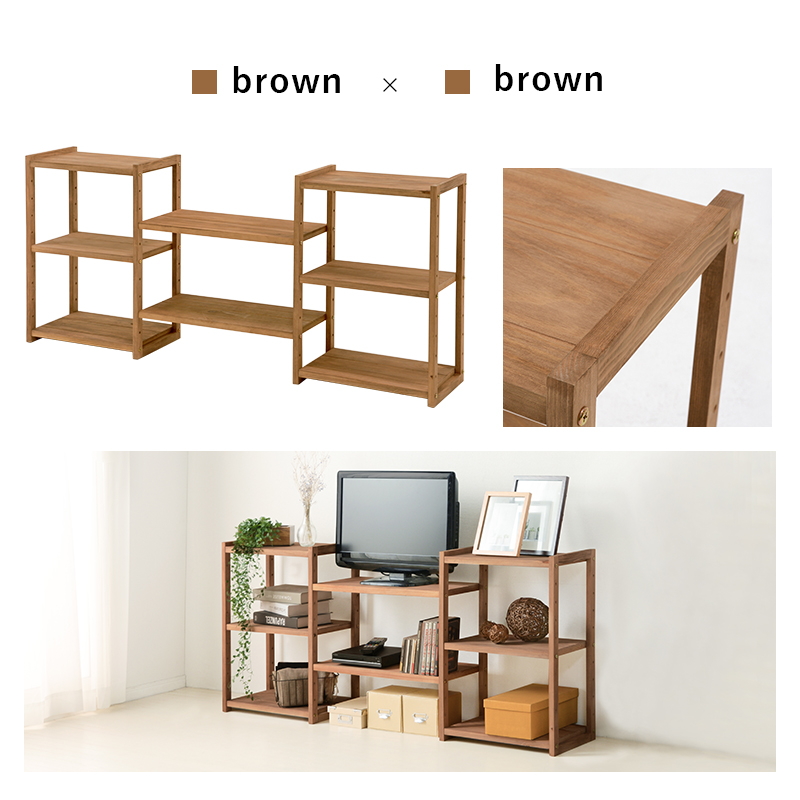 ラック 高さ調整できる 天然パイン材 マルチラック TV台 テレビラック