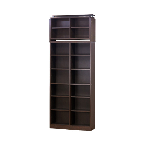 本棚 オープンシェルフ 上置セット 天井つっぱり 丈夫 大容量 幅90 高